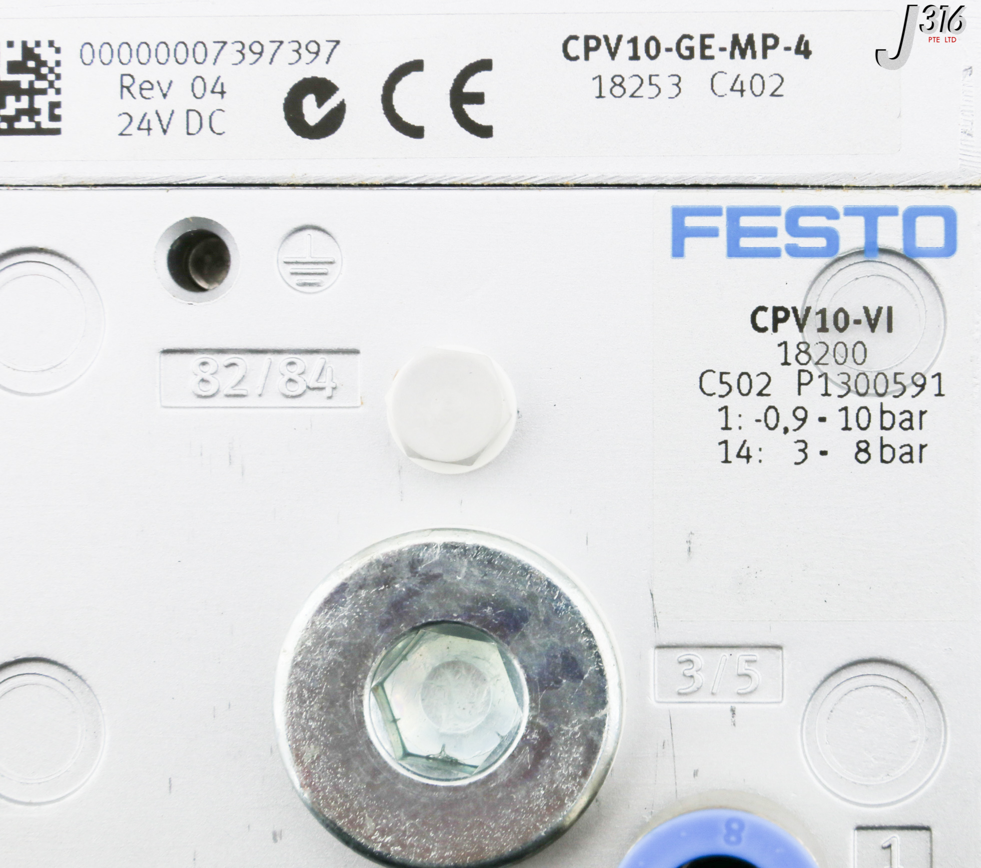 31910 FESTO VLV TERMI, 18200, CPV10-GE-MP-4 18253 (NEW) CPV10-VI